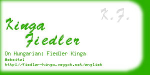 kinga fiedler business card